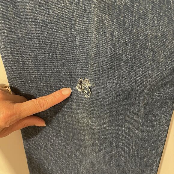 VINTAGE Levi’s Orange Tab Jeans Mens 36x34 Blue Faded 80s Boot Cut 20517 0217 - Picture 8 of 12